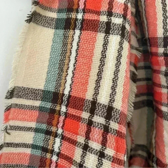 Look By M Women’s Infinity Scarf Wool Blend Plaid Print Casual Preppy‎ Scarf NWT - Picture 5 of 7